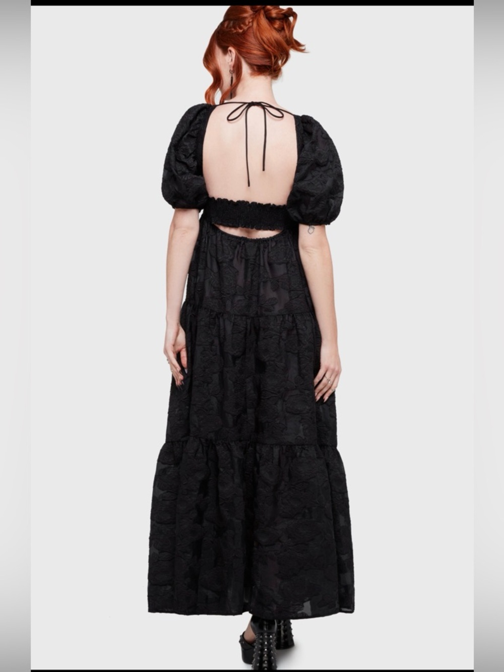 NWT Killstar Dead of Night Burnout Floral Maxi Dress M/L Goth Cottagecore - Picture 13 of 13